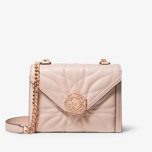 Whitney Small Petal Quilted Leather Shoulder Bag